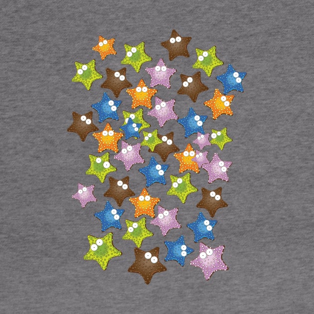 Starfish cartoon pattern by nickemporium1